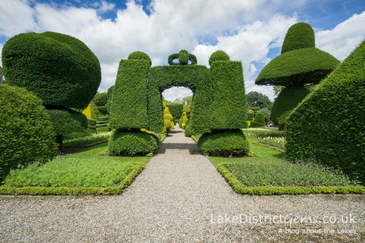 Archway in the topiary garden at Levens Hall