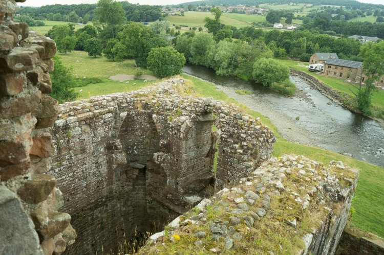 The view from the top of the Keep at Brougham Castle
