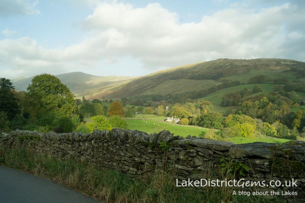 Looking across the Troutbeck valley with Jesus Church in the distance